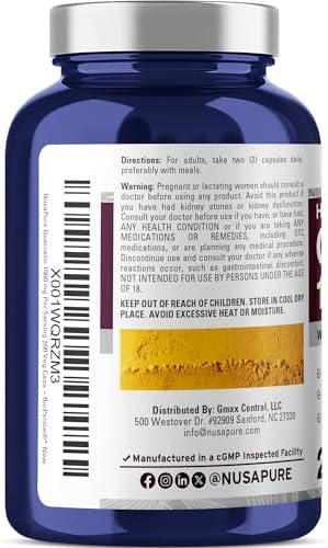 NusaPure Quercetin, Non-GMO, Vegan, 1000mg, 200 Veg Capsules - 100 Servings | Plant Based Formula, Sophora Japonica & BioPerine, Suitable for Adults