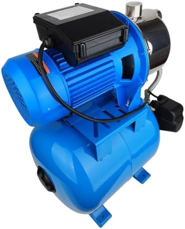 1.6Hp SS Shallow Well & Pressure Booster Pump 110V Water Transfer 48m 15GPM Automatic for Home Garden Sprinkler System Lawn Farm Draining Irrigation