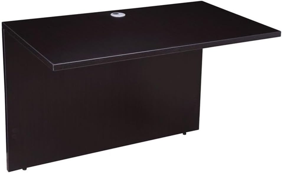 Boss Office Products Holland Executive U-Shape Desk with Lateral File Storage and Hutch, 66", Mocha