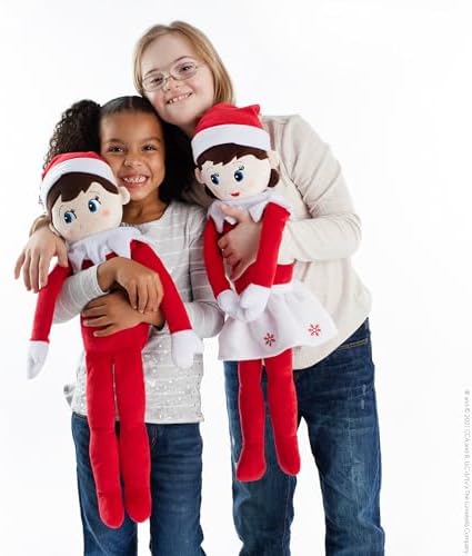 The Elf on the Shelf Plushee Pals 27-Inch Boy Scout Elf Plush Blue Eyes | Soft, huggable 27-inch Scout Elf plush for cuddling