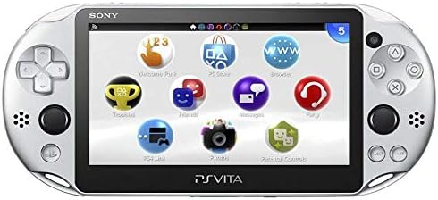 Sony PlayStation Vita Wi-Fi 2000 Series with AC Adapter and Silicon Joystick Covers (Renewed) (Silver)