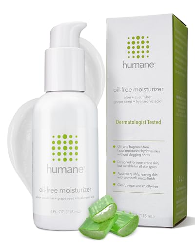 humane Oil-Free Daily Lightweight Face Moisturizer for Acne-Prone Skin