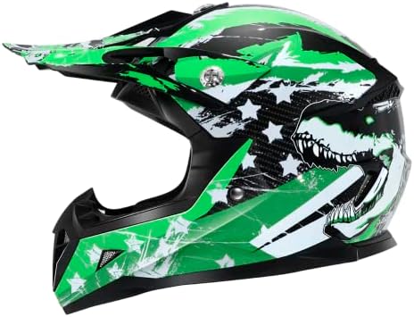 Motocross Youth Kids Helmet DOT Approved - YEMA Helmet YM-211 Motorbike Moped Motorcycle Off Road Helmet for Boys Girls