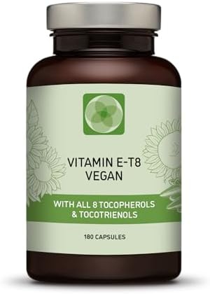 Unique Vegan Formula with All 8 Tocopherols and Tocotrienols Vitamin E – Contains no PAH’s, Heavy Metals