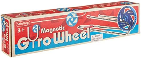 Schylling Magnetic Gyro Wheel - Retro Spinning Toy - Balancing and Mesmerizing Sensory Gadget for Kids and Adults - Ages 3 and Up - One Piece