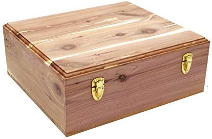 Cedar Essence Sweater/Storage Box with Lid & Dual Clasps UNFINISHED