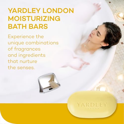 Yardley London Lemon Verbena Naturally Moisturizing Bath Bar, 4.25 ounce