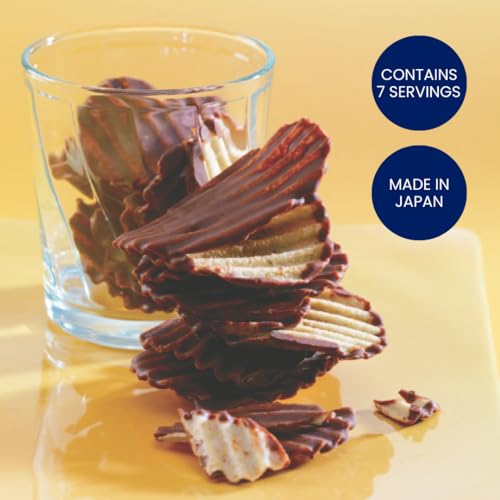 ROYCE' Potatochip Chocolate "Original" - |Chocolate Coated Crispy Potato Chips | Gourmet Snack for Gifting & Indulging | Japanese Potato Chip Chocolate from Hokkaido (7 Servings per Container)