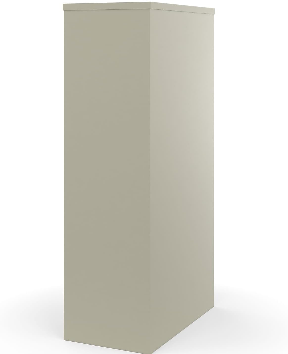 Staples 4-Drawer Vertical File Cabinet, Letter Size Documents, Lockable, 26.5" D x 15" W x 51.97" H, Putty/Beige