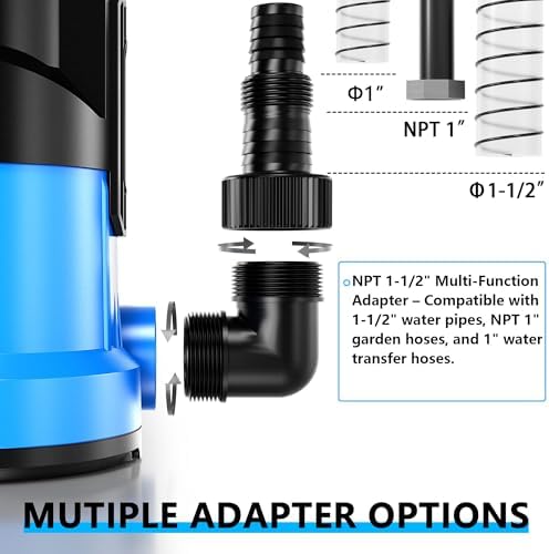 FOTING Sump Pump 3/4HP Automatic Submersible Water Pump