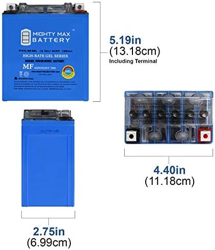 Mighty Max Battery YTX4L-BS GEL - 12 Volt 3 AH, GEL Type, 50 CCA, Rechargeable Maintenance Free SLA AGM Motorcycle Battery