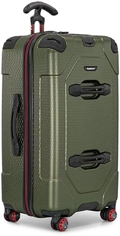 Traveler's Choice Maxporter II Polycarbonate Hardside Trunk with Spinner Wheels, Navy, 31-Inch Large Trunk