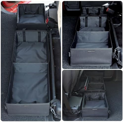 GEEDAR Under Seat Storage Truck Tool Box Organizer for Truck Underseat Storage Ford F150 F250 F350 Chevy Silverado Accessories (3 compartment)