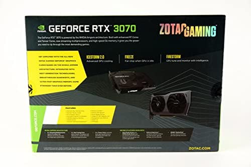 ZOTAC Gaming GeForce RTX 3070 Twin Edge OC 8GB GDDR6 256-bit 14 Gbps PCIE 4.0 Gaming Graphics Card, IceStorm 2.0 Advanced Cooling