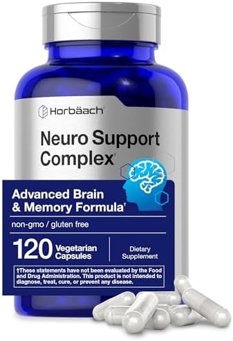 Horbäach Brain Supplement | 120 Capsules | with Phosphatidylserine & DMAE