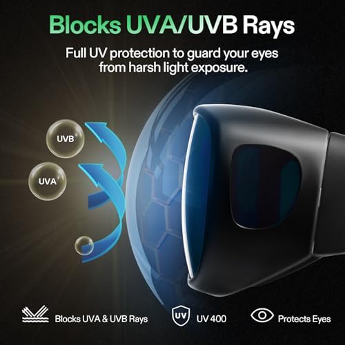 VIVOSUN Indoor Hydroponics LED Grow Room Glasses with Glasses Case