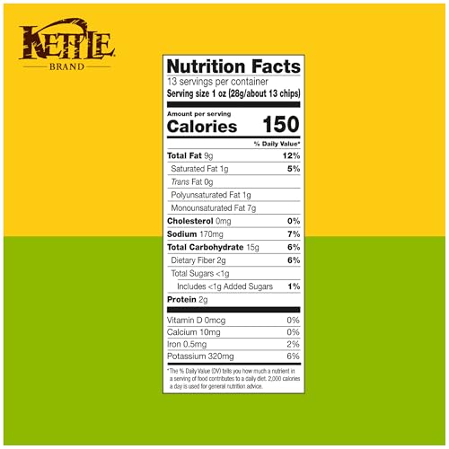 Kettle Brand Potato Chips, Jalapeno Kettle Chips, Party Size, 13 Oz