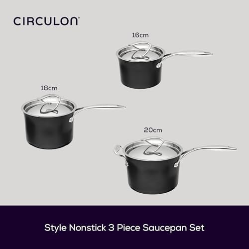 Circulon Style Hard Anodised Sauteuse, 24cm/2.8L
