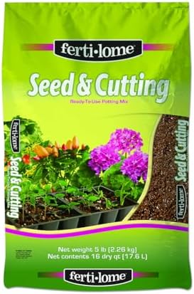 Fertilome Seed & Cutting Potting Mix, Potting Soil for All Plants, Cuttings, Seedlings and Seeds (16 QT, 5 LB)