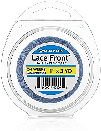 Walker Tape Blue Lace Double Sided Tape Roll 1" x 3 yards for Toupees & Wigs