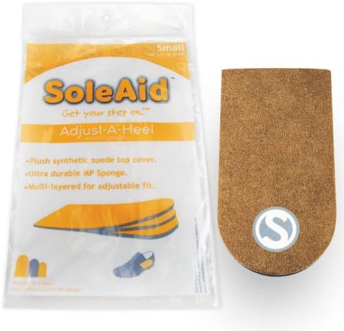 SoleAid Adjust-A-Heel | USA Made Height Adjustable Heel Lift for Uneven Legs and Gait Discrepancy