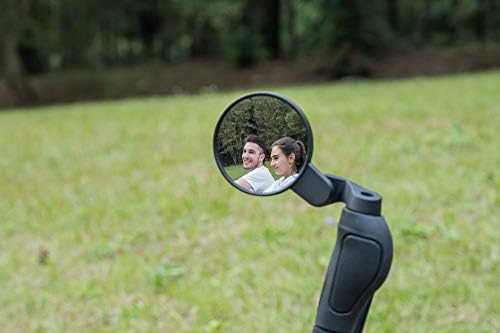2022 New Bar End Bike Mirror, 80mm Crystal UHD Automotive Grade Glass Lens E-Bike Mirrors, Scratch Resistant, Safe Rearview Mirrors
