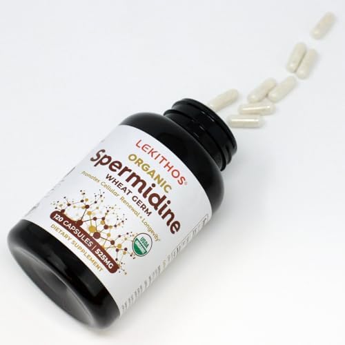 Organic Spermidine Capsules | Organic Wheat Germ Extract | Promotes Cell Renewal, Better Aging | Thiamine, Zinc