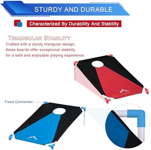 Himal Outdoors Portable Cornhole Board Set 3 x 2-feet