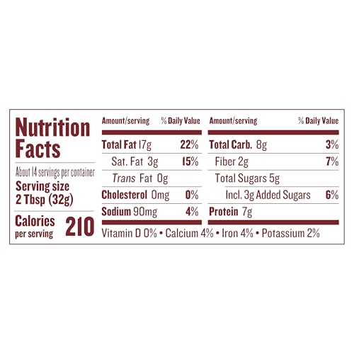 Justin's Classic Almond Butter, Only Two Ingredients, No Stir, Gluten-free, Non-GMO, Keto-friendly, Responsibly Sourced, 16 Ounce Jar, Pack of 1