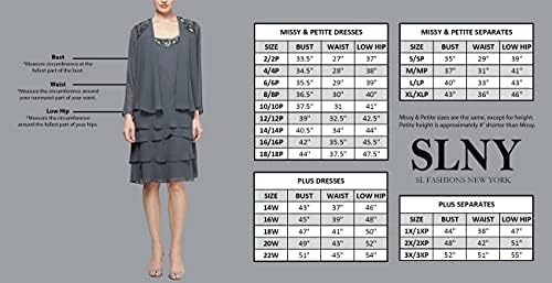 S.L. Fashions Women's Plus Size Tier Dress