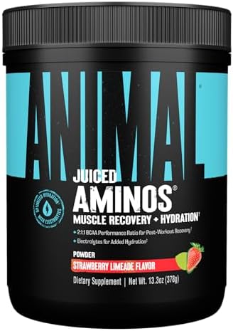 Animal Juiced Amino Acids - BCAA Powder EAA Matrix Plus Hydration with Electrolytes and Sea Salt Anytime Recovery and Improved Performance, Grape Flavor, 30 Servings