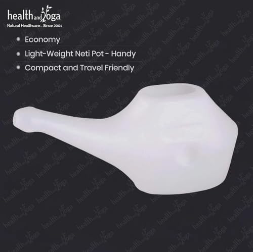 Economy, Light-Weight Neti Pot - Handy, Compact and Travel Friendly (1 Piece (White))