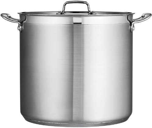 Tramontina Gourmet Stainless Steel 12-Quart Stock Pot with Lid