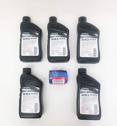 Honda Genuine 0W-20 Full Synthetic Oil Change Kit w/A02 Filter & Drain Washer