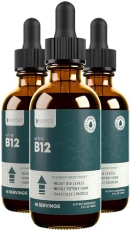 Rejuvica Health Essential B-12 Liquid B12, Supports Energy and a Healthy Nervous System - Convenient Liquid Dropper Absorbs Fast & Tastes Great