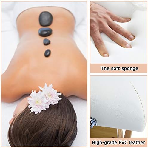 BestMassage Massage Bed Portable Massage Table 24 in Wide Lash Bed Heigh Adjustable 2 Folding with Non-Woven Bag for Spa Footmassage Facial CareSpa