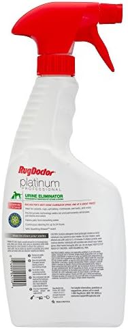 Rug Doctor Platinum Urine Eliminator Spray, Permanently Removes New and Old Pet Stains, Neutralizes Odors with Sparkling Breeze Scent, 24 oz.