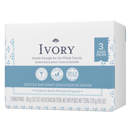 Ivory Soap Personal Bar 3.1 Ounce, Pack of 3