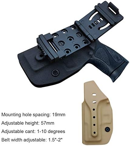 Taurus G2C Holster OWB Kydex Holster Custom Fit: Taurus G2C 9mm & Millennium PT111 G2 / PT140 Pistol - Outside Waistband Carry 1.5-2 Inch Belt Clip