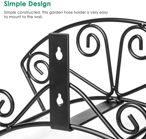 TomCare Garden Hose Holder, Heavy Duty 150 ft Capacity Hose Hanger