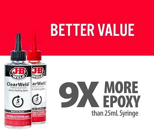 J-B Weld Pro Size ClearWeld 5 Minute Set Epoxy
