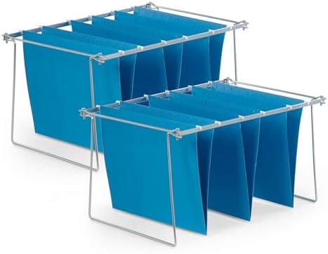 Blue Summit Supplies Hanging File Bars, Letter Size, Steel, Set of 2