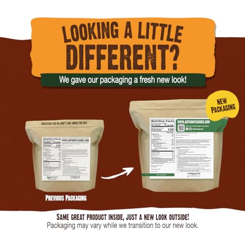 Anthony's Organic Whole Grain Oat Flour, 4 lb, Gluten Free, Non GMO, Non Irradiated, Finely Ground, Vegan