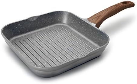 LACOR 27629 Stilo Cast Aluminium Induction Grill, 28 cm, Grey