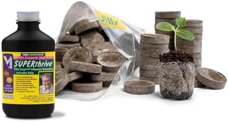 100 Count- Jiffy 36 MM Peat Soil Pellets Seeds Starting Plugs: Indoor Seed Starter- Start Planting Indoors for Transplanting to Garden or Planter Pot | Starter- Start Planting Indoors for Transplanting to Garden or Planter Pot