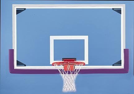 42" x 72" Rectangular Glass Basketball Backboard