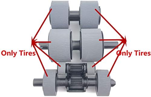 1SET X D00S3W001 D00S3X001 D00S3Y001 Scanner Pick Brake Separation Roller Tires Set Compatible with Brother ADS-2200 ADS-2700W