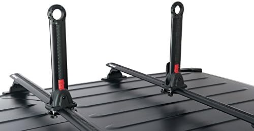 Rhino-Rack Nautic Kayak Roof Rack, Stack Up to 4 Kayaks Side by Side, Folds Down for Storage, Includes 4 Rapid Tie Down Straps