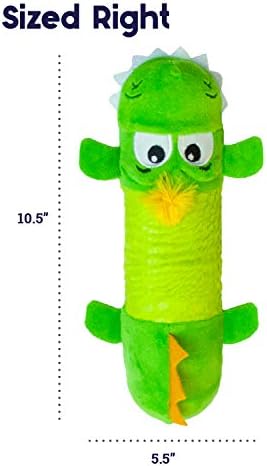 Petstages Stuffing-Free Lil' Squeak Monkey Plush Dog Toy, Small