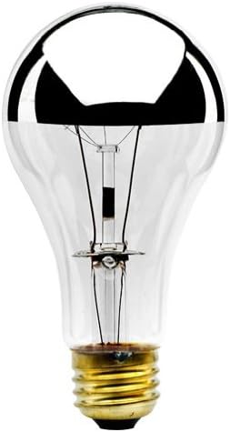 Bulbrite 100A21HM Half Chrome 100W A Shape Bulb - 2 Pack